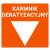 TABLICZKA PCV KARMNIK DERATYZACYJNY - pomarańczowa